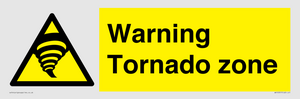 Warning Tornado zone